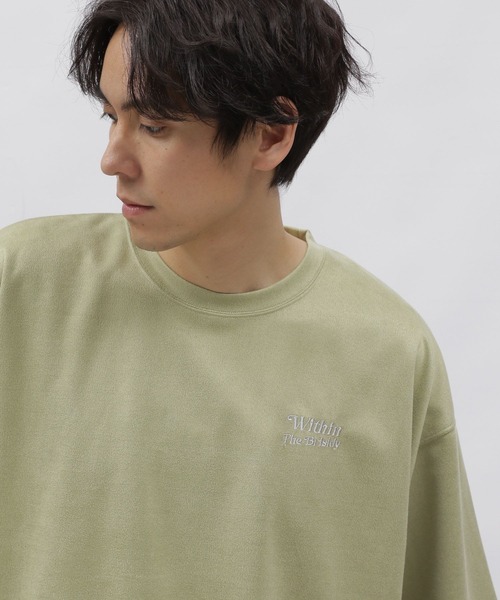 LAKOLE(ラコレ)の「ストレッチスエード刺繍T / 108769(Tシャツ/カットソー・メンズ・ライトグレー/ネイビー/イエロー/グリーン・MEDIUM/LARGE/X-LARGE)」の11枚目の写真