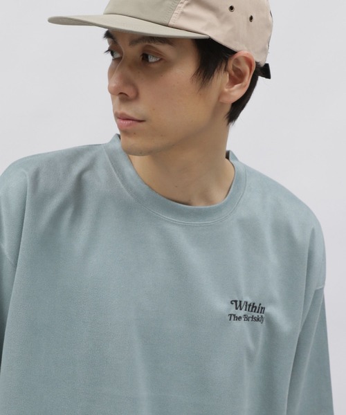 LAKOLE(ラコレ)の「ストレッチスエード刺繍T / 108769(Tシャツ/カットソー・メンズ・ライトグレー/ネイビー/イエロー/グリーン・MEDIUM/LARGE/X-LARGE)」の7枚目の写真