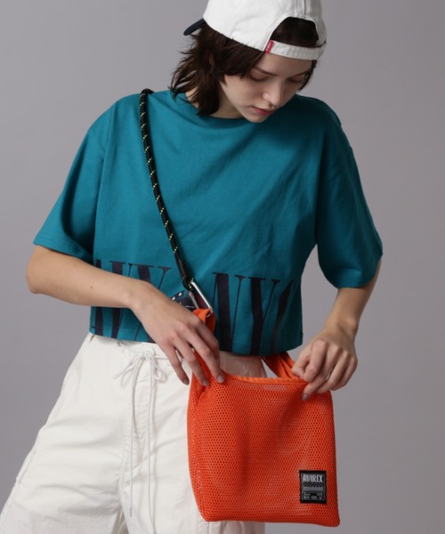 AVIREX(アヴィレックス)の「MESH 2WAY SHOULDER BAG/メッシュ2ウェイショルダーバッグ(ショルダーバッグ・レディース・ブラック/オレンジ/ブルー・FREE)」の21枚目の写真