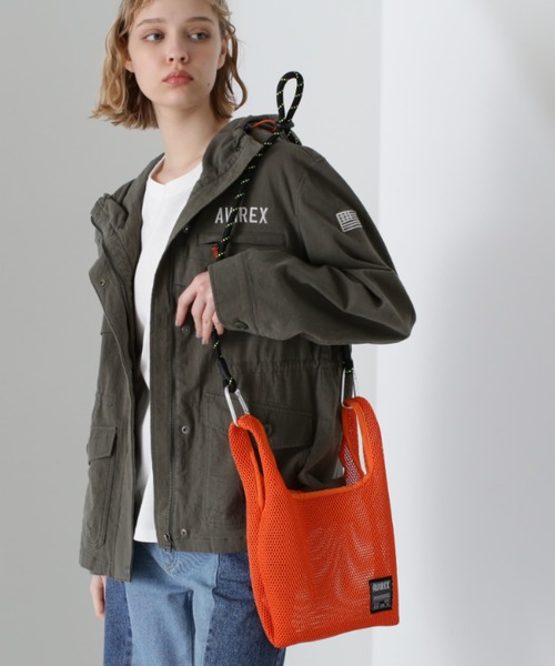 AVIREX(アヴィレックス)の「MESH 2WAY SHOULDER BAG/メッシュ2ウェイショルダーバッグ(ショルダーバッグ・レディース・ブラック/オレンジ/ブルー・FREE)」の19枚目の写真