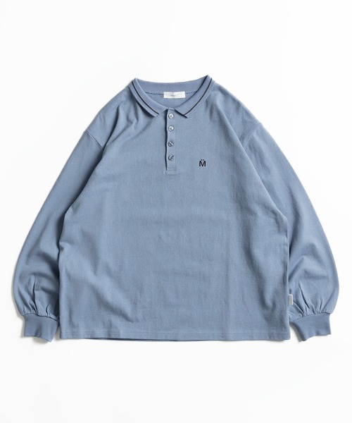 MUHET(ミュエータ)の「ライン入りポロロンT(Tシャツ/カットソー・レディース・スミクロ/ライトブルー/オフホワイト・MEDIUM/X-LARGE)」の17枚目の写真