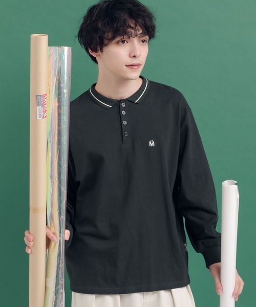 MUHET(ミュエータ)の「ライン入りポロロンT(Tシャツ/カットソー・レディース・スミクロ/ライトブルー/オフホワイト・MEDIUM/X-LARGE)」の11枚目の写真