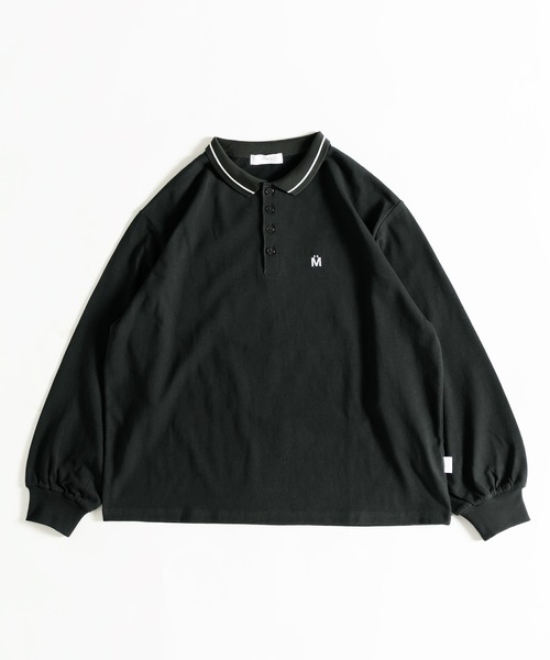 MUHET(ミュエータ)の「ライン入りポロロンT(Tシャツ/カットソー・レディース・スミクロ/ライトブルー/オフホワイト・MEDIUM/X-LARGE)」の4枚目の写真