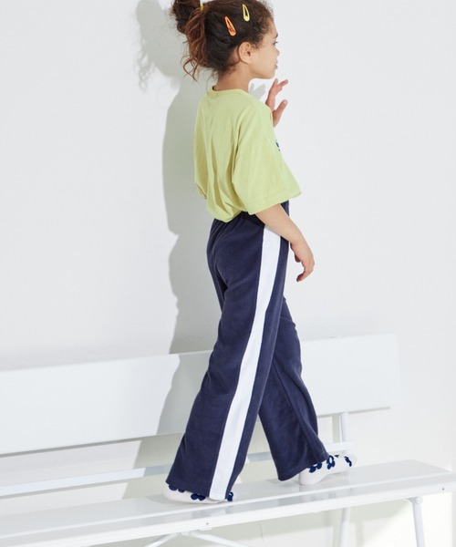 pairmanon（ペアマノン）の「パイル サイドライン ジャージパンツ（その他パンツ・キッズ・テラコッタ/ベージュ/ネイビー・150/110/140/100/120/130/90）」の3枚目の写真