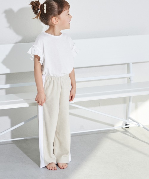 pairmanon（ペアマノン）の「パイル サイドライン ジャージパンツ（その他パンツ・キッズ・テラコッタ/ベージュ/ネイビー・150/110/140/100/120/130/90）」の13枚目の写真