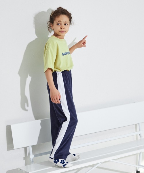 pairmanon（ペアマノン）の「パイル サイドライン ジャージパンツ（その他パンツ・キッズ・テラコッタ/ベージュ/ネイビー・150/110/140/100/120/130/90）」の21枚目の写真