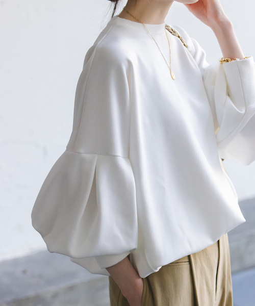 RITA(リタ)の「《WEB限定追加》RITA/リタ ボリュームスリーブトップス2(Tシャツ/カットソー・レディース・ホワイト・FREE)」の21枚目の写真