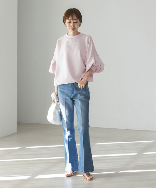 RITA(リタ)の「《WEB限定追加》RITA/リタ ボリュームスリーブトップス2(Tシャツ/カットソー・レディース・ホワイト・FREE)」の3枚目の写真