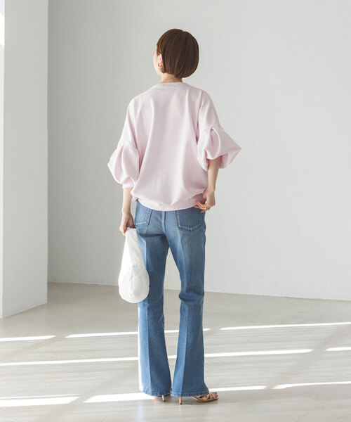 RITA(リタ)の「《WEB限定追加》RITA/リタ ボリュームスリーブトップス2(Tシャツ/カットソー・レディース・ホワイト・FREE)」の4枚目の写真