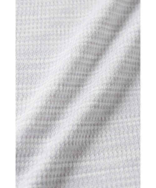 HIGH STREET（ハイストリート）の「HIGH STREET∴ABSかすれ千鳥JQ半袖Vネックカットソー（Tシャツ/カットソー・メンズ・アイボリー/ネイビー/パープル系その他・LL/L/M）」の11枚目の写真
