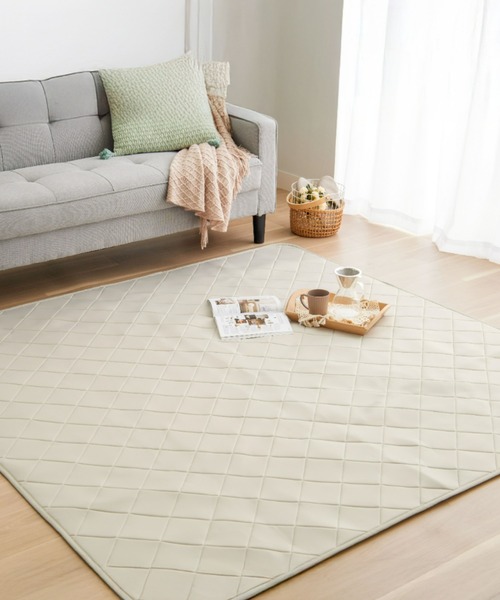 セール】もちもちひんやり冷感低反発ラグ(130×185cm )（ラグ/マット