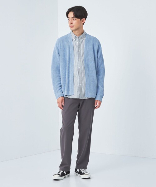 green label relaxing（グリーンレーベルリラクシング）の「リネン アゼ イージーカーディガン（カーディガン/ボレロ・メンズ・ケリー/ライトグレー/ピンク/ライトブルー・S/XL/M/L）」の7枚目の写真