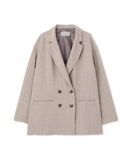 JILL by JILL STUART（ジルバイジルスチュアート）の「◇トロピカルダブル釦ジャケット（テーラードジャケット・レディース・ダークグレー/ダークブラウン・SMALL/MEDIUM）」の6枚目の写真