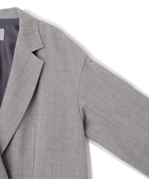 JILL by JILL STUART（ジルバイジルスチュアート）の「◇トロピカルダブル釦ジャケット（テーラードジャケット・レディース・ダークグレー/ダークブラウン・SMALL/MEDIUM）」の10枚目の写真