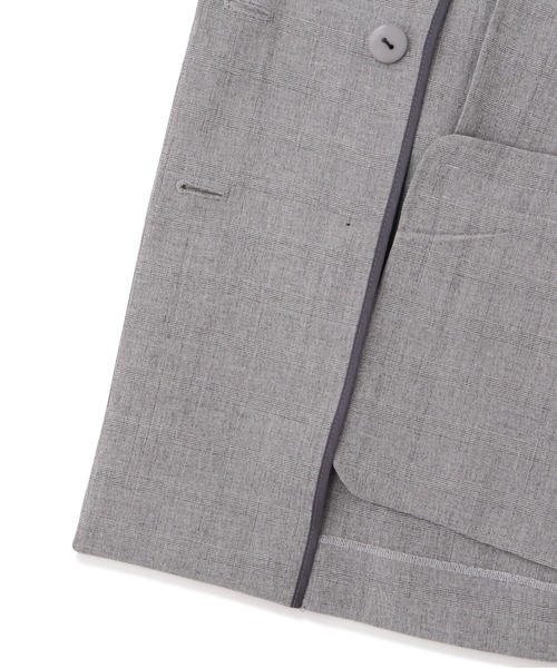 JILL by JILL STUART（ジルバイジルスチュアート）の「◇トロピカルダブル釦ジャケット（テーラードジャケット・レディース・ダークグレー/ダークブラウン・SMALL/MEDIUM）」の13枚目の写真