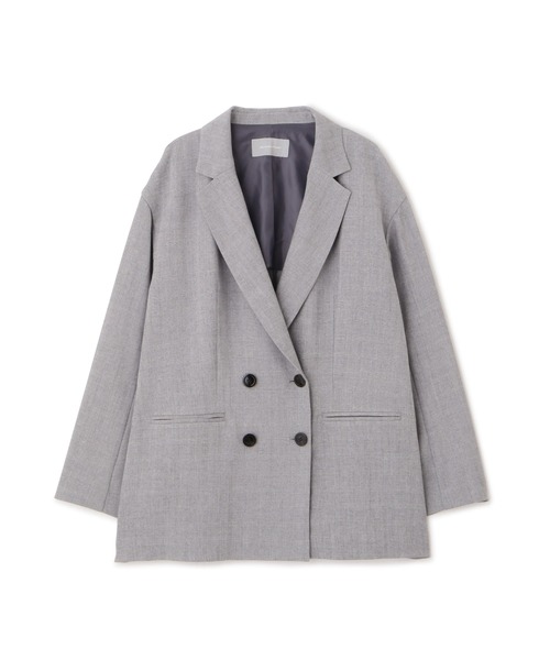 JILL by JILL STUART（ジルバイジルスチュアート）の「◇トロピカルダブル釦ジャケット（テーラードジャケット・レディース・ダークグレー/ダークブラウン・SMALL/MEDIUM）」の8枚目の写真