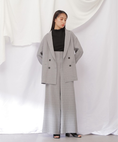 JILL by JILL STUART（ジルバイジルスチュアート）の「◇トロピカルダブル釦ジャケット（テーラードジャケット・レディース・ダークグレー/ダークブラウン・SMALL/MEDIUM）」の3枚目の写真