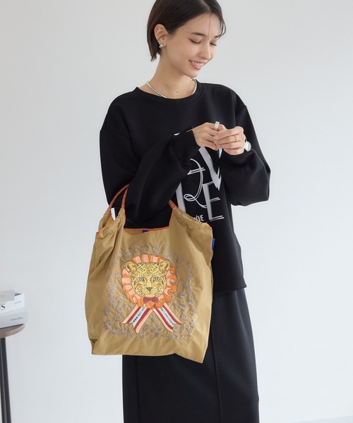 KATHARINE ROSS】Ball&Chain 撥水アニマル刺繍 トートバッグ