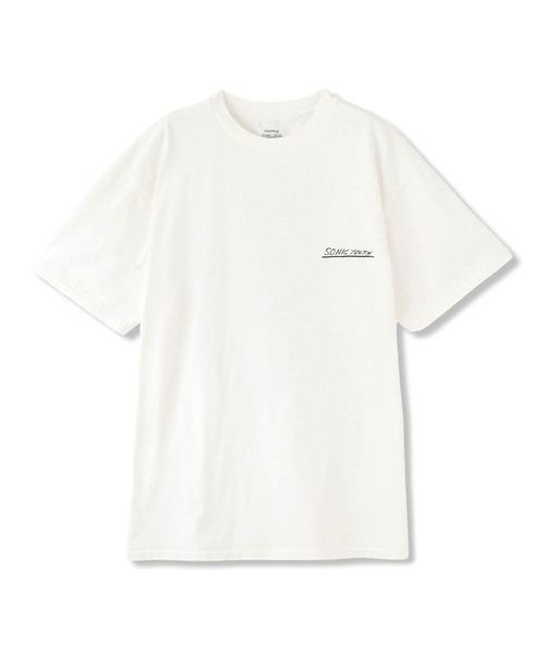 sonic youth（ソニックユース）の「Insonnia Projects インソニアプロジェクト / SONIC YOUTH SUNBURST EYES TEE / ソニックユースサンバーストアイズティー ビッグシルエットプリントTシャツ バンドT / IP-SY-006（Tシャツ/カットソー・メンズ・ホワイト/ブラック・1/2/3）」の6枚目の写真