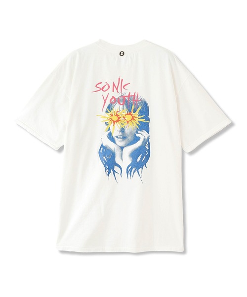 sonic youth（ソニックユース）の「Insonnia Projects インソニアプロジェクト / SONIC YOUTH SUNBURST EYES TEE / ソニックユースサンバーストアイズティー ビッグシルエットプリントTシャツ バンドT / IP-SY-006（Tシャツ/カットソー・メンズ・ホワイト/ブラック・1/2/3）」の7枚目の写真