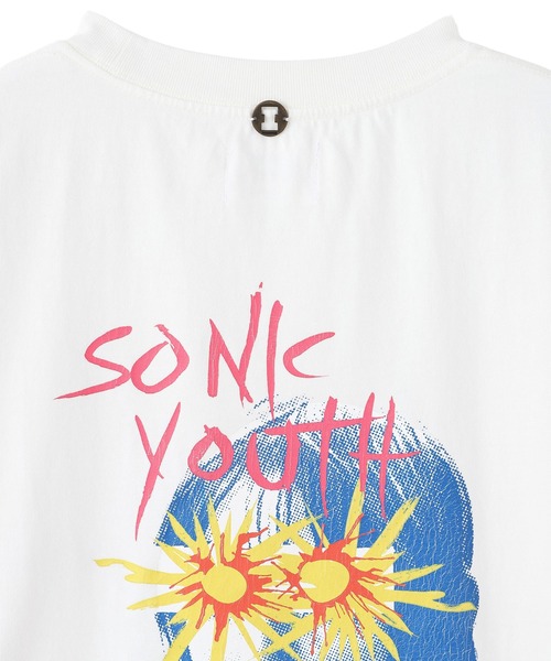 sonic youth（ソニックユース）の「Insonnia Projects インソニアプロジェクト / SONIC YOUTH SUNBURST EYES TEE / ソニックユースサンバーストアイズティー ビッグシルエットプリントTシャツ バンドT / IP-SY-006（Tシャツ/カットソー・メンズ・ホワイト/ブラック・1/2/3）」の8枚目の写真