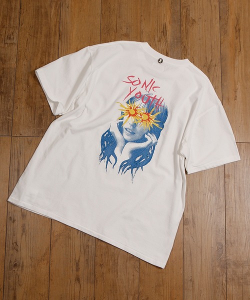 sonic youth（ソニックユース）の「Insonnia Projects インソニアプロジェクト / SONIC YOUTH SUNBURST EYES TEE / ソニックユースサンバーストアイズティー ビッグシルエットプリントTシャツ バンドT / IP-SY-006（Tシャツ/カットソー・メンズ・ホワイト/ブラック・1/2/3）」の15枚目の写真