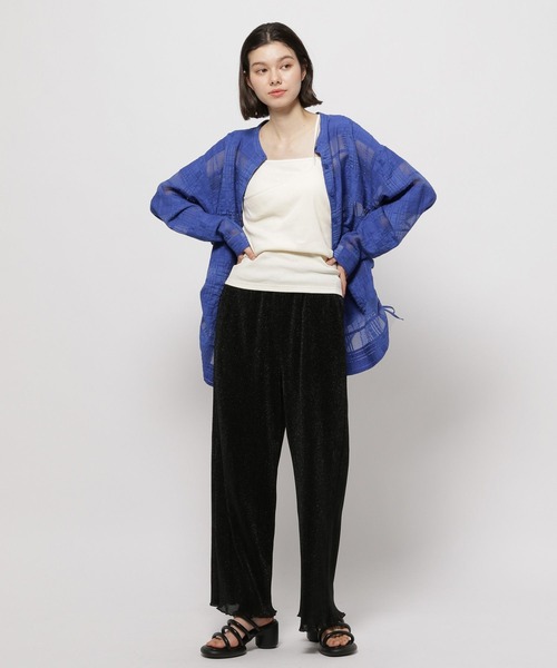 niko and...（ニコアンド）の「キラッキラプリーツパンツ（その他パンツ・レディース・グレー/ブラック/ピンク・FREE）」の7枚目の写真