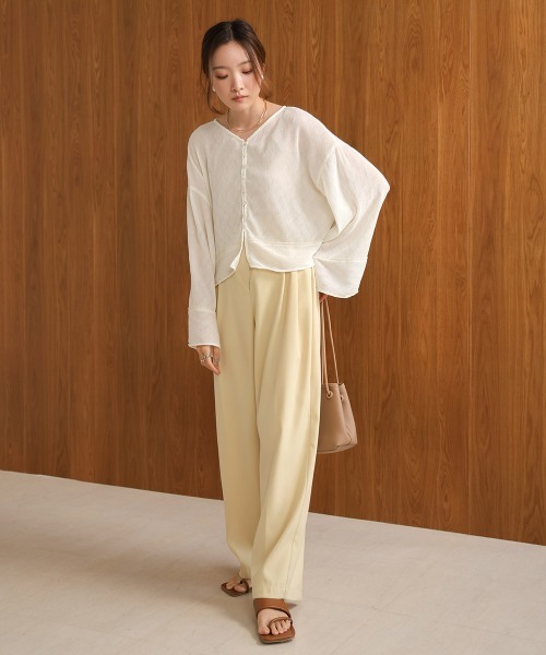 Bab(バブ)の「2WAYカーディガントップス(カーディガン/ボレロ・レディース・ホワイト系その他/ライトグレー/ピンク/アイボリー/ブラック・M)」の13枚目の写真