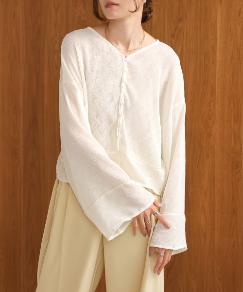 Bab(バブ)の「2WAYカーディガントップス(カーディガン/ボレロ・レディース・ホワイト系その他/ライトグレー/ピンク/アイボリー/ブラック・M)」の9枚目の写真