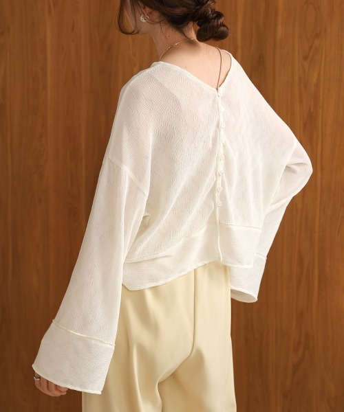 Bab(バブ)の「2WAYカーディガントップス(カーディガン/ボレロ・レディース・ホワイト系その他/ライトグレー/ピンク/アイボリー/ブラック・M)」の8枚目の写真