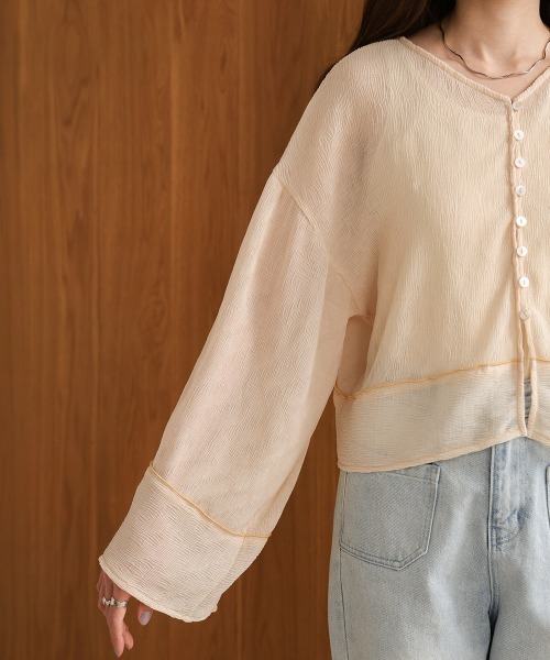 Bab(バブ)の「2WAYカーディガントップス(カーディガン/ボレロ・レディース・ホワイト系その他/ライトグレー/ピンク/アイボリー/ブラック・M)」の22枚目の写真