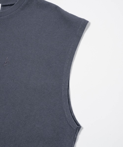 17HR(セブンティーンアワーズ)の「【ユニセックス】ロゴ刺繍ノースリーブTシャツ(Tシャツ/カットソー・レディース・ホワイト/チャコールグレー・FREE)」の10枚目の写真