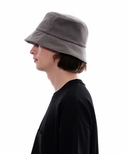 VICTIM(ヴィクティム)の「VICTIM ヴィクティム / BASIC BUCKET HAT CA4LA カシラコラボレーションベーシックバケットハット / VTM-24-A-003(ハット・メンズ・グレー/ブラック・FREE)」の4枚目の写真