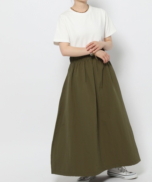 GLOBAL WORK（グローバルワーク）の「高山直子さんコラボ/ドッキングワンピ半袖/EiiS/991920（ワンピース・レディース・ブラック/カーキ・SMALL/X-SMALL）」の18枚目の写真