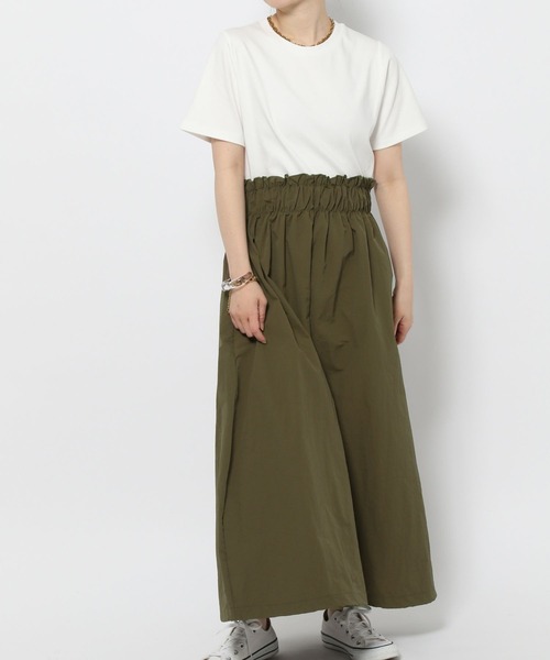 GLOBAL WORK（グローバルワーク）の「高山直子さんコラボ/ドッキングワンピ半袖/EiiS/991920（ワンピース・レディース・ブラック/カーキ・SMALL/X-SMALL）」の19枚目の写真