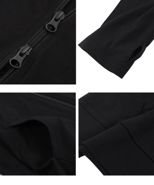 KOBE LETTUCE（コウベレタス）の「[ 超冷感 ] UVカット接触冷感ラッシュガードパーカートップス（パーカー・レディース・ブラック/グレー/ネイビー/グレイッシュベージュ・L/M/XL）」の11枚目の写真