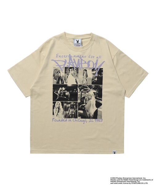 PLAYBOY（プレイボーイ）の「【SEQUENZ（シークエンズ）】PB PLAYMATE PHOTO S/S TEE / PLAYBOY×Sequenz フォト ストリート 90s Tシャツ 半袖（Tシャツ/カットソー・メンズ・ブラック/クリーム/ホワイト・MEDIUM/LARGE/X-LARGE）」の15枚目の写真