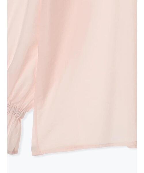 Samansa Mos2(サマンサ モスモス)の「デニム/無地シアーフリル襟ブラウス(シャツ/ブラウス・レディース・オフホワイト/ブルー/ピンク/サックスブルー・F)」の8枚目の写真