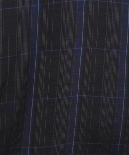 MEN'S MELROSE（メンズメルローズ）の「ウォッシャブルキュプラ半袖バンドカラーシャツ（シャツ/ブラウス・メンズ・ネイビー/ライトブラウン・3/4/2）」の14枚目の写真