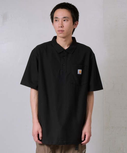 Carhartt（カーハート）の「Carhartt/カーハート ポケット付き ワンポイント ポロシャツ（ポロシャツ・メンズ・ブラック・L）」の5枚目の写真