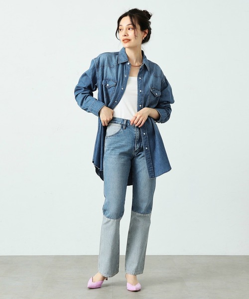 Lee（リー）の「Wrangler/ラングラー 127MW【ユニセックス】ウエスタンデニムシャツ（シャツ/ブラウス・メンズ・ブルー・LARGE/X-LARGE/MEDIUM/SMALL）」の3枚目の写真