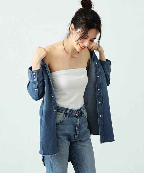 Lee（リー）の「Wrangler/ラングラー 127MW【ユニセックス】ウエスタンデニムシャツ（シャツ/ブラウス・メンズ・ブルー・LARGE/X-LARGE/MEDIUM/SMALL）」の5枚目の写真
