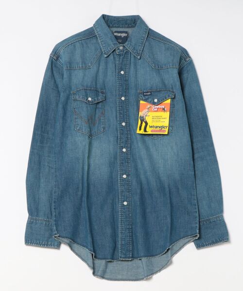 Lee（リー）の「Wrangler/ラングラー 127MW【ユニセックス】ウエスタンデニムシャツ（シャツ/ブラウス・メンズ・ブルー・LARGE/X-LARGE/MEDIUM/SMALL）」の14枚目の写真