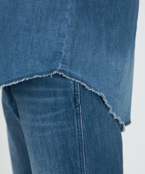 Lee（リー）の「Wrangler/ラングラー 127MW【ユニセックス】ウエスタンデニムシャツ（シャツ/ブラウス・メンズ・ブルー・LARGE/X-LARGE/MEDIUM/SMALL）」の21枚目の写真