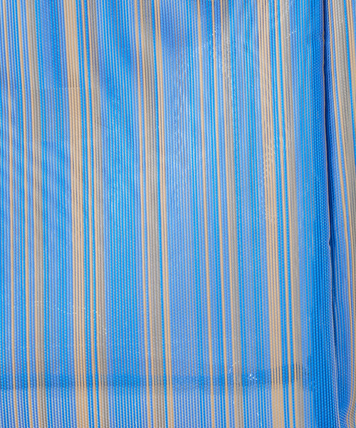 Actually（アクチュアリー）の「メッシュ×PVC ストライプスクエアトートバッグ（トートバッグ・レディース・ブルー/オレンジ・0）」の7枚目の写真