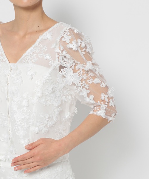 mysty woman（ミスティウーマン）の「3Dフラワー2WAYブラウス　135591（シャツ/ブラウス・レディース・オフホワイト/ブラック・FREE）」の18枚目の写真