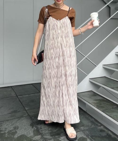 Kastane（カスタネ）の「アシメリブTee（Tシャツ/カットソー・レディース・ミント/アイボリー/オフホワイト/ブラック/ホワイト系その他/ブラウン・FREE）」の8枚目の写真