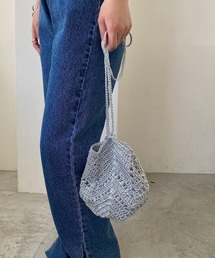 CAPRICIEUX LE'MAGE | メタリック編み巾着バッグ(ショルダーバッグ)