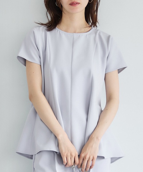 セール】セットアップ対応 ペプラムブラウス（シャツ/ブラウス）｜coca