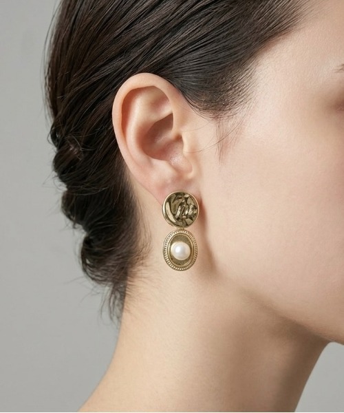Burner(バーナー)の「【CHI SELECT】パールモチーフ ピアス chi-pierce-00513 U【GBT】(ピアス(両耳用)・レディース・ゴールド/シルバー・FREE)」の1枚目の写真